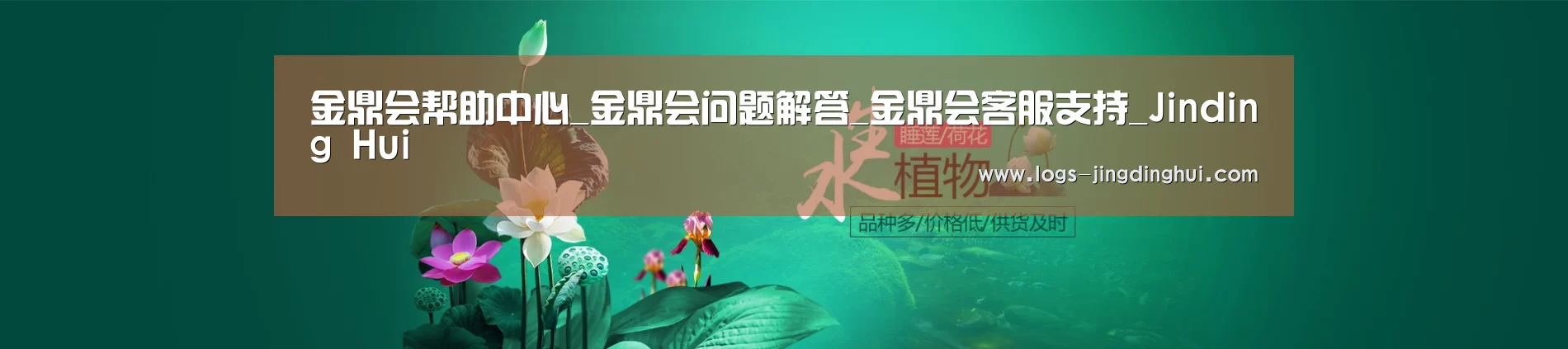 鲜花水草花卉网站模板